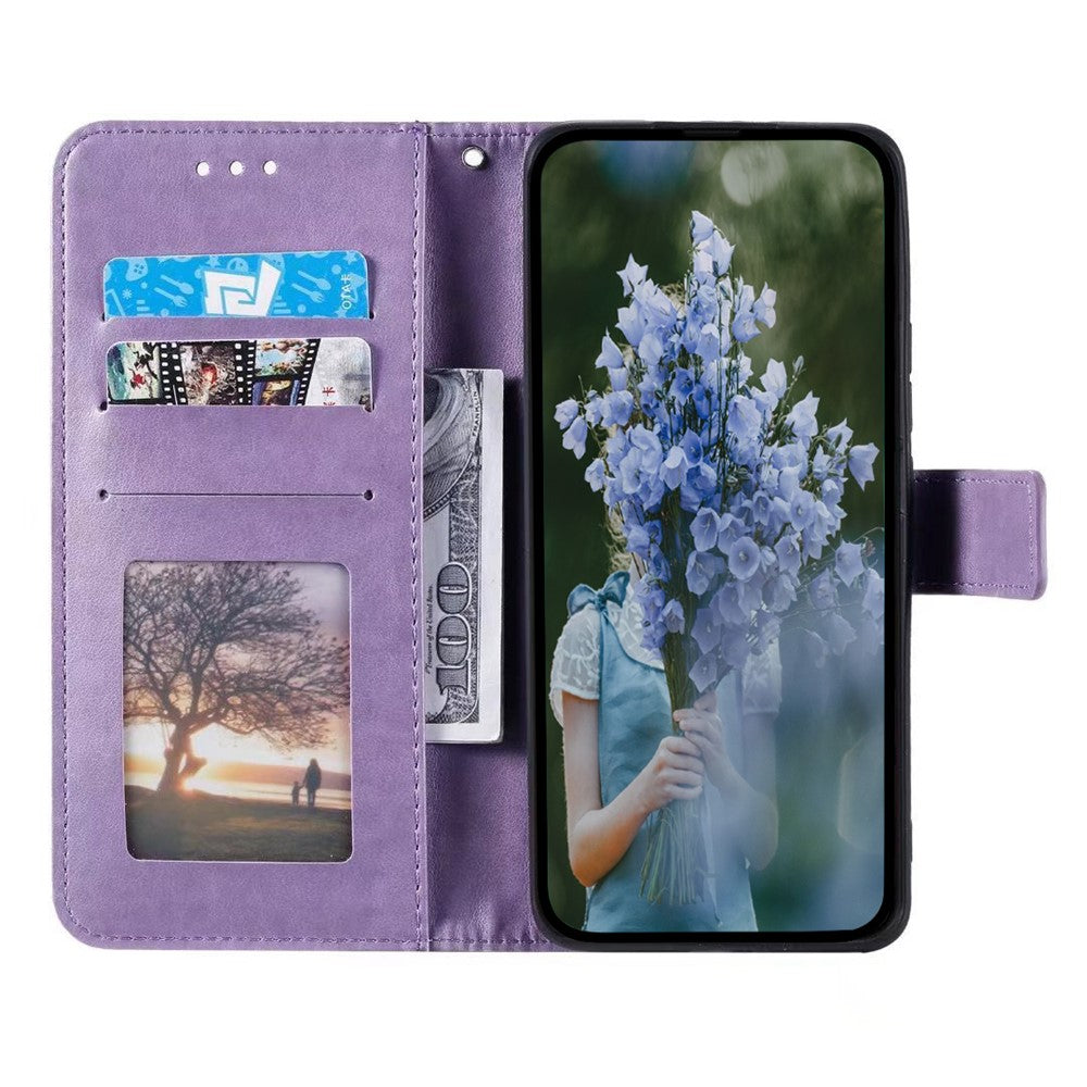 For iPhone 17e / 16e Stand Case Imprinted Totem PU Leather Wallet Phone Cover