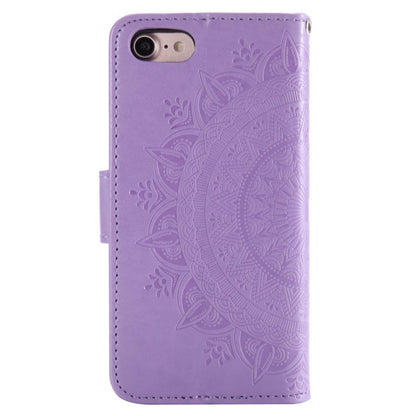 For iPhone 17e / 16e Stand Case Imprinted Totem PU Leather Wallet Phone Cover