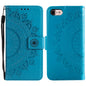 For iPhone 17e / 16e Stand Case Imprinted Totem PU Leather Wallet Phone Cover