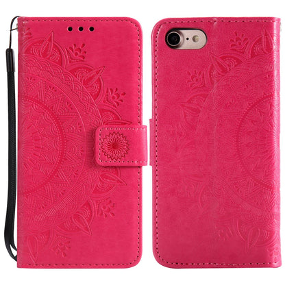 For iPhone 17e / 16e Stand Case Imprinted Totem PU Leather Wallet Phone Cover