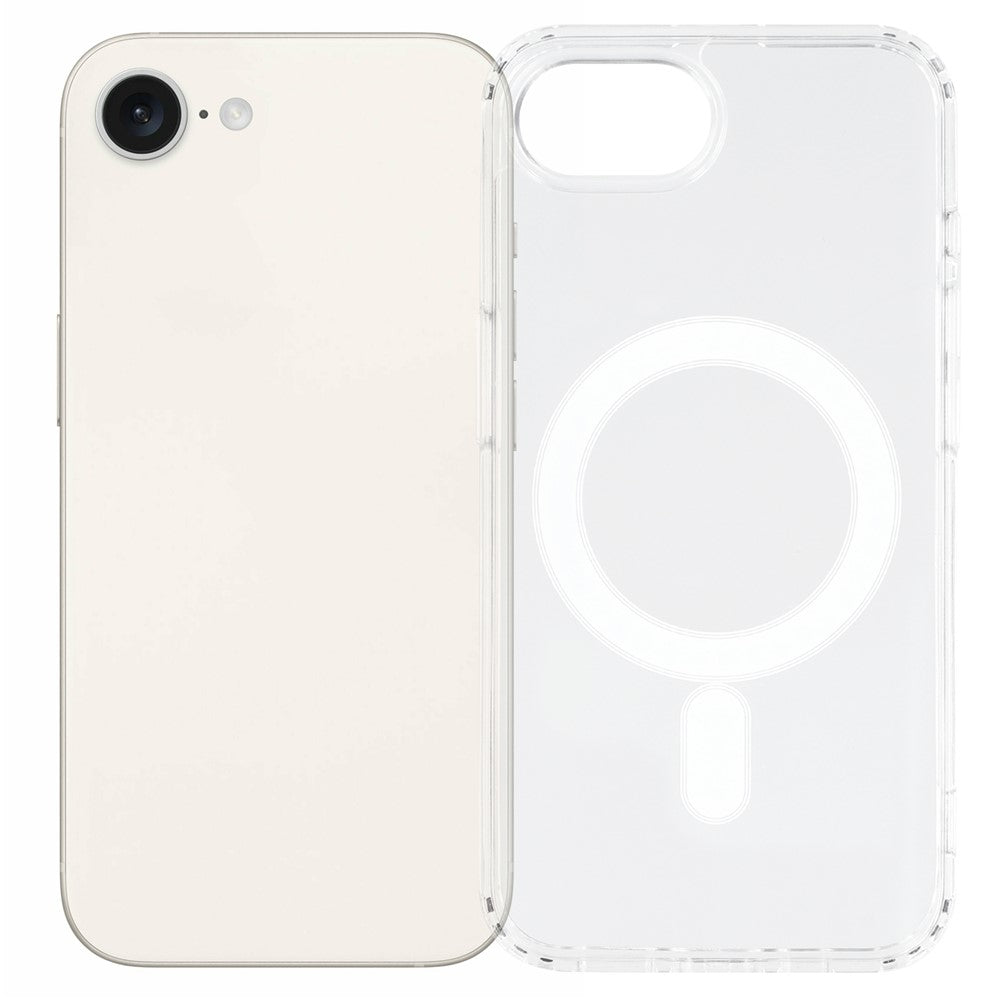 For iPhone 17e / 16e Case Compatible with MagSafe TPU + Acrylic Clear Phone Cover