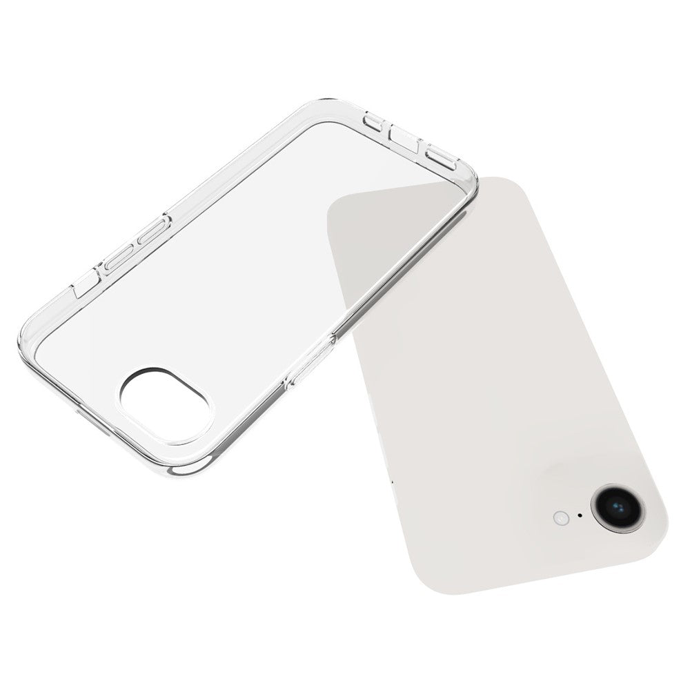 For iPhone 17e / 16e Slim Clear Phone Case Watermark Resistant TPU Back Cover