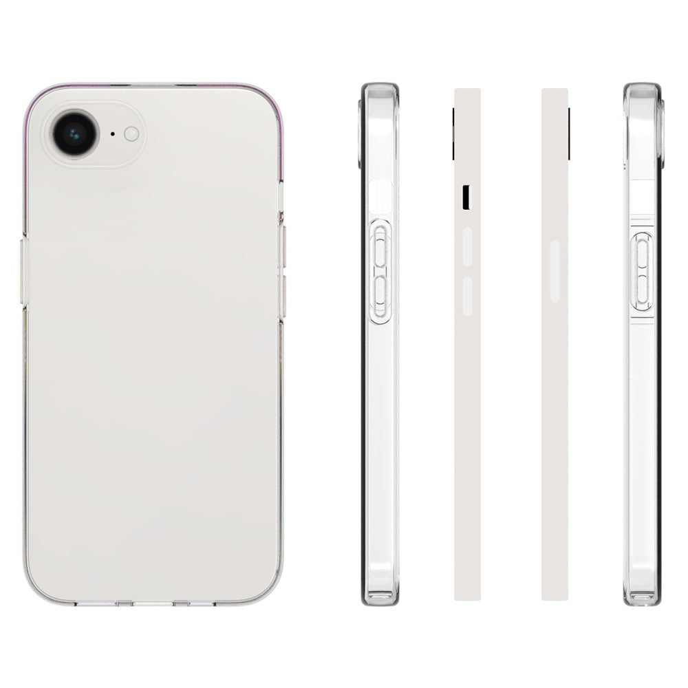 For iPhone 17e / 16e Slim Clear Phone Case Watermark Resistant TPU Back Cover