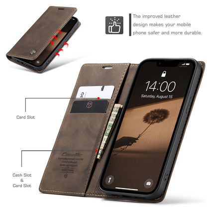 CASEME For iPhone 17e / 16e Wallet Case  013 Series PU Leather Phone Cover Stand