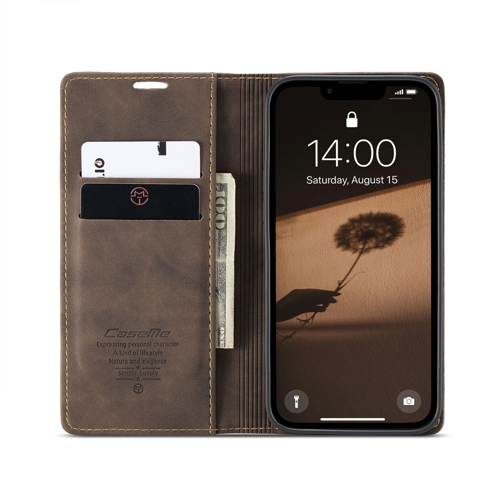 CASEME For iPhone 17e / 16e Wallet Case  013 Series PU Leather Phone Cover Stand