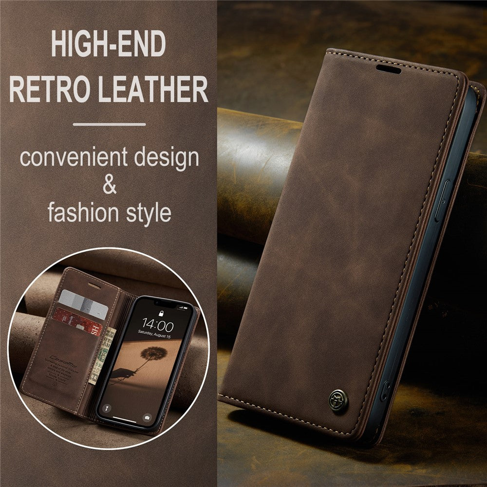 CASEME For iPhone 17e / 16e Wallet Case  013 Series PU Leather Phone Cover Stand