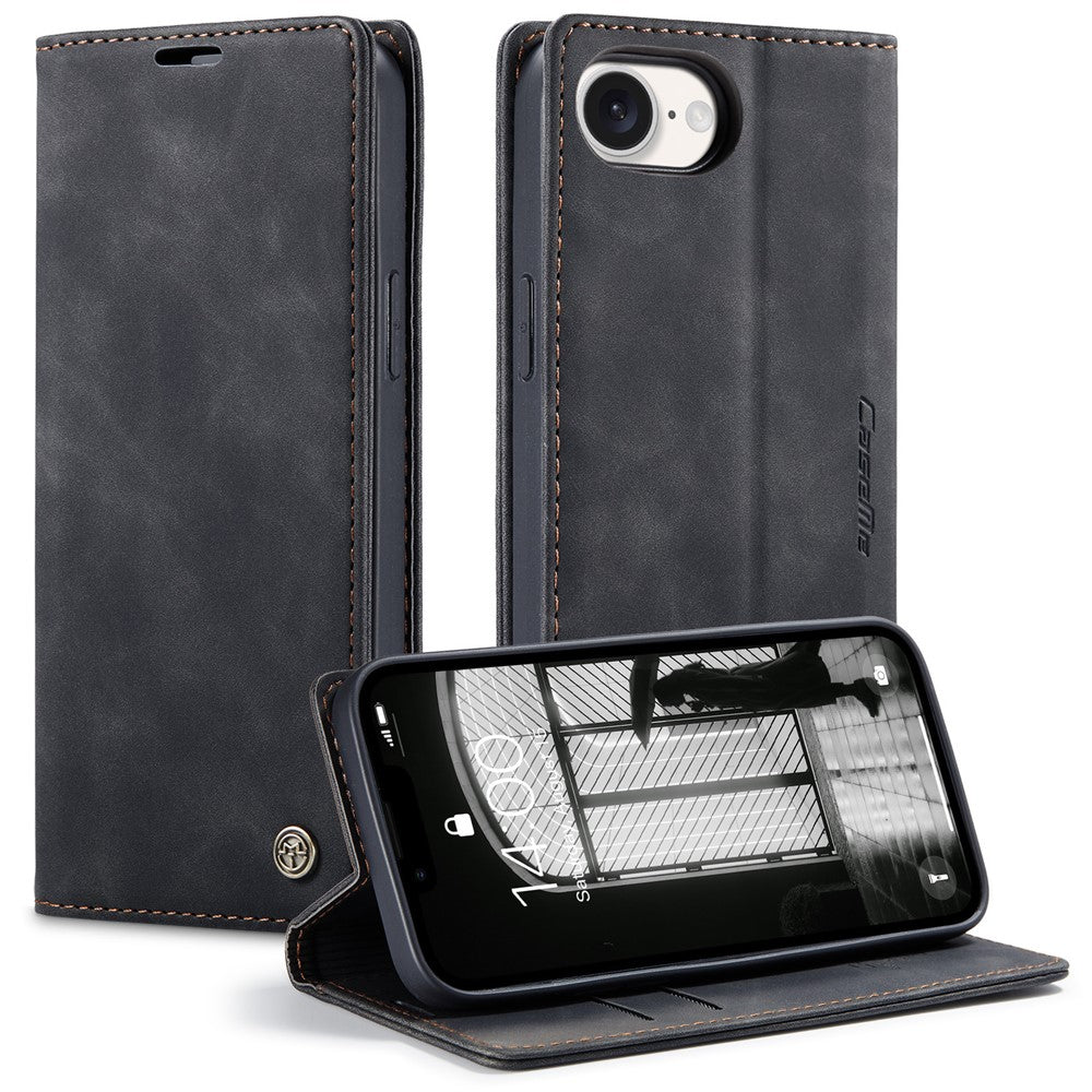 CASEME For iPhone 17e / 16e Wallet Case  013 Series PU Leather Phone Cover Stand