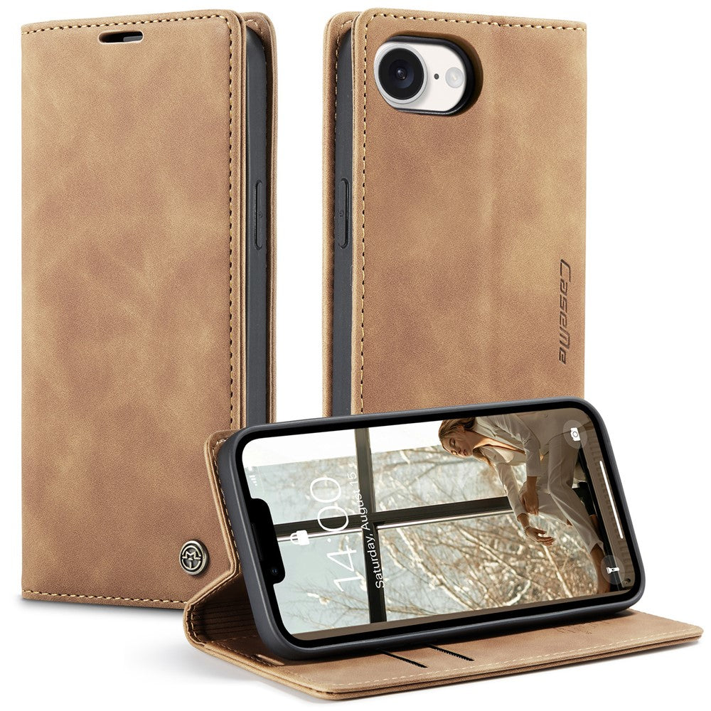 CASEME For iPhone 17e / 16e Wallet Case  013 Series PU Leather Phone Cover Stand
