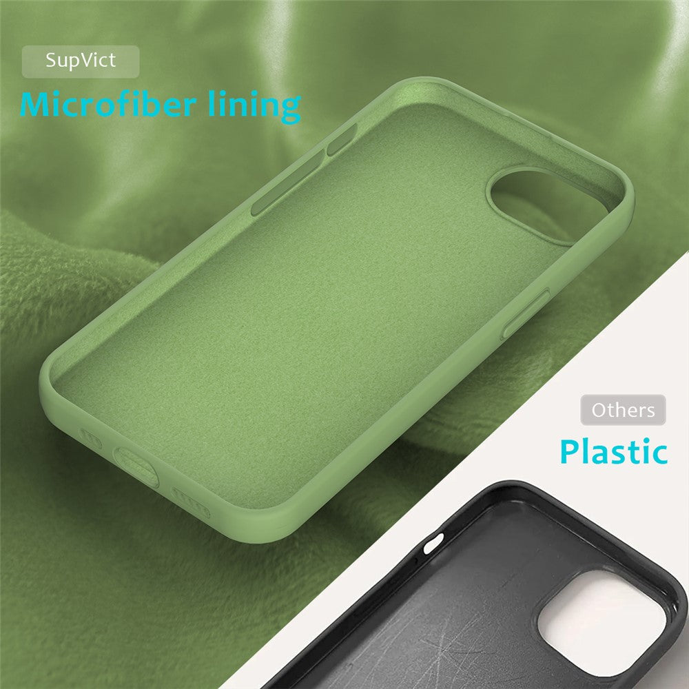 For iPhone 17e / 16e Case Drop Proof Liquid Silicone Soft Lining Back Phone Cover