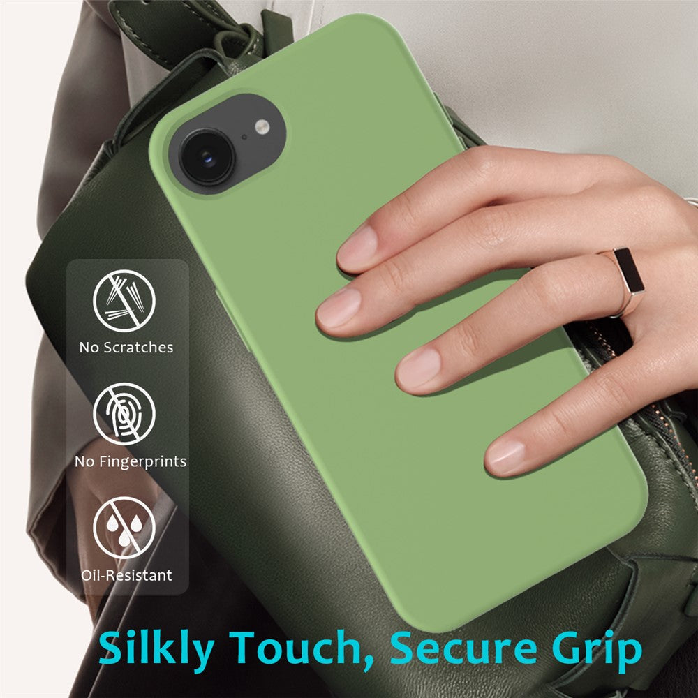 For iPhone 17e / 16e Case Drop Proof Liquid Silicone Soft Lining Back Phone Cover