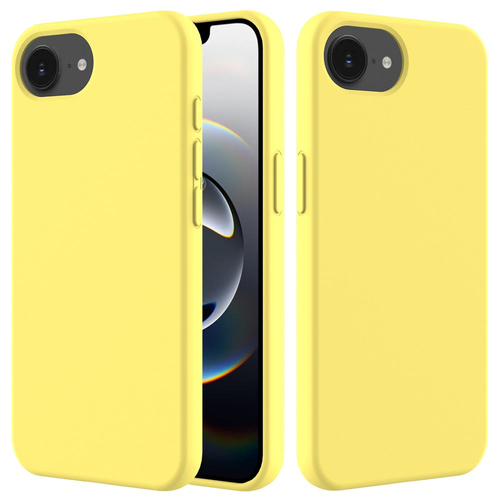 For iPhone 17e / 16e Case Drop Proof Liquid Silicone Soft Lining Back Phone Cover