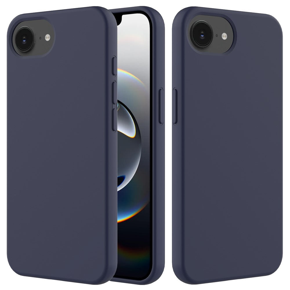 For iPhone 17e / 16e Case Drop Proof Liquid Silicone Soft Lining Back Phone Cover