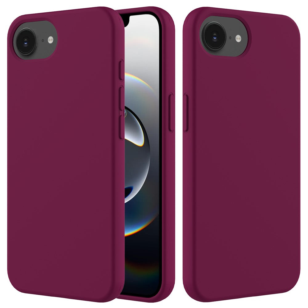For iPhone 17e / 16e Case Drop Proof Liquid Silicone Soft Lining Back Phone Cover