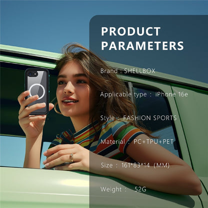 REDPEPPER Dot+ Series For iPhone 17e / 16e Phone Case Compatible with MagSafe IP68 Waterproof Clear Phone Cover