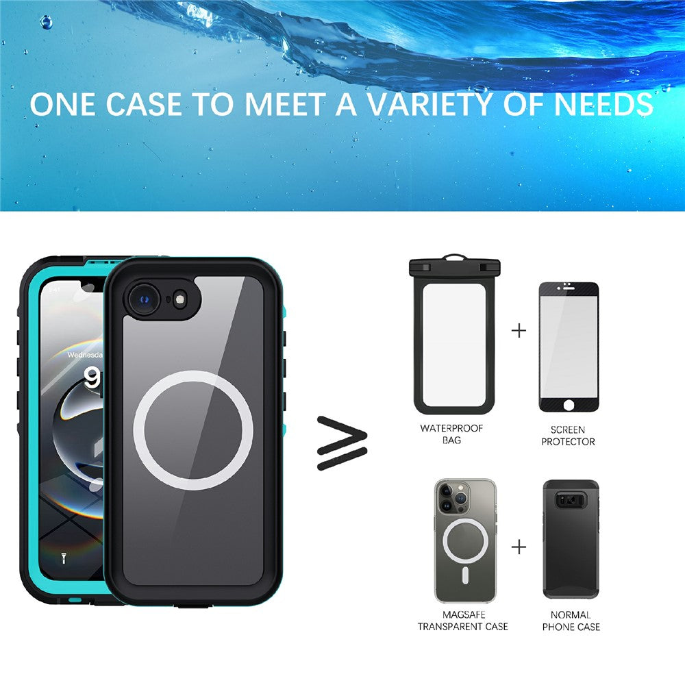 REDPEPPER Dot+ Series For iPhone 17e / 16e Phone Case Compatible with MagSafe IP68 Waterproof Clear Phone Cover