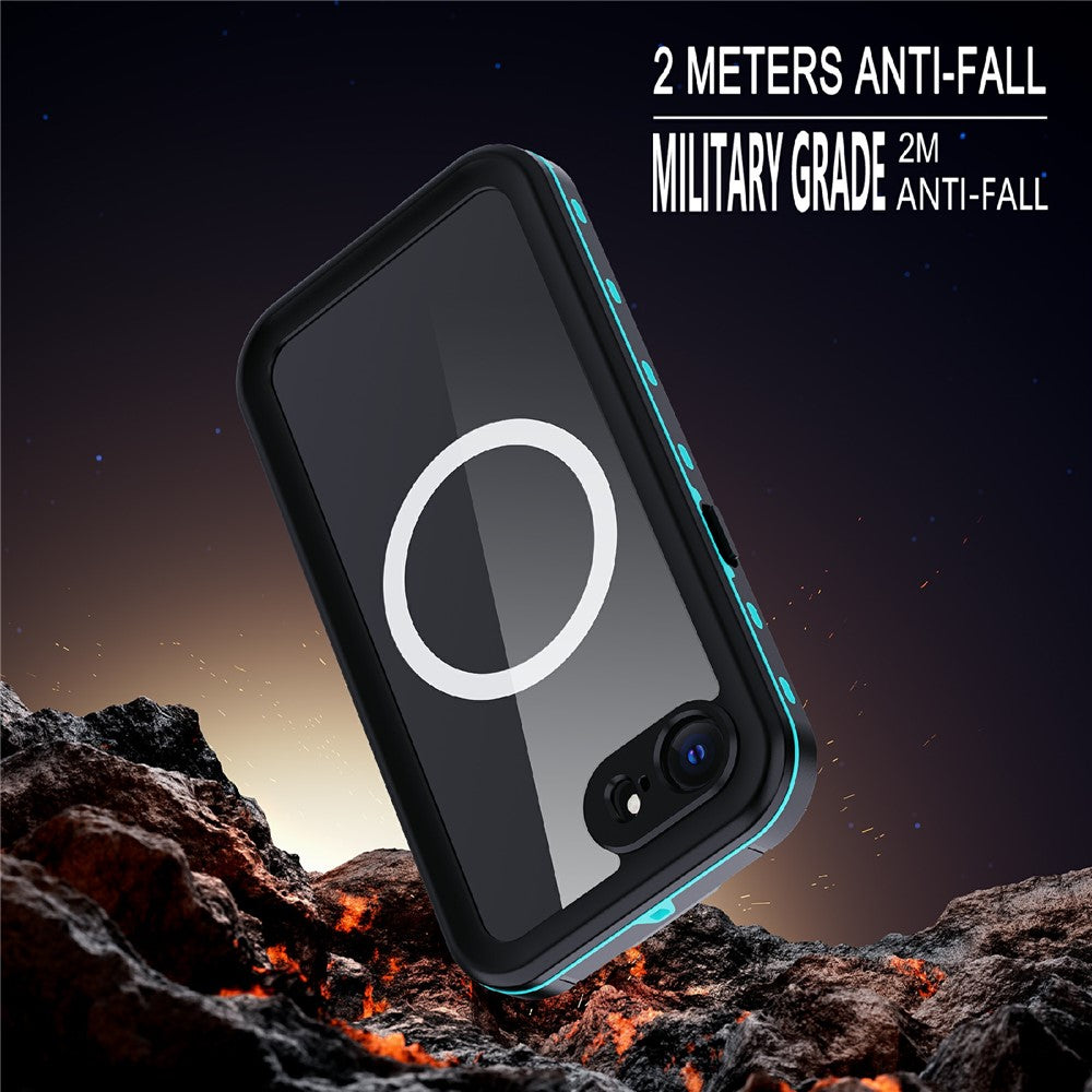 REDPEPPER Dot+ Series For iPhone 17e / 16e Phone Case Compatible with MagSafe IP68 Waterproof Clear Phone Cover
