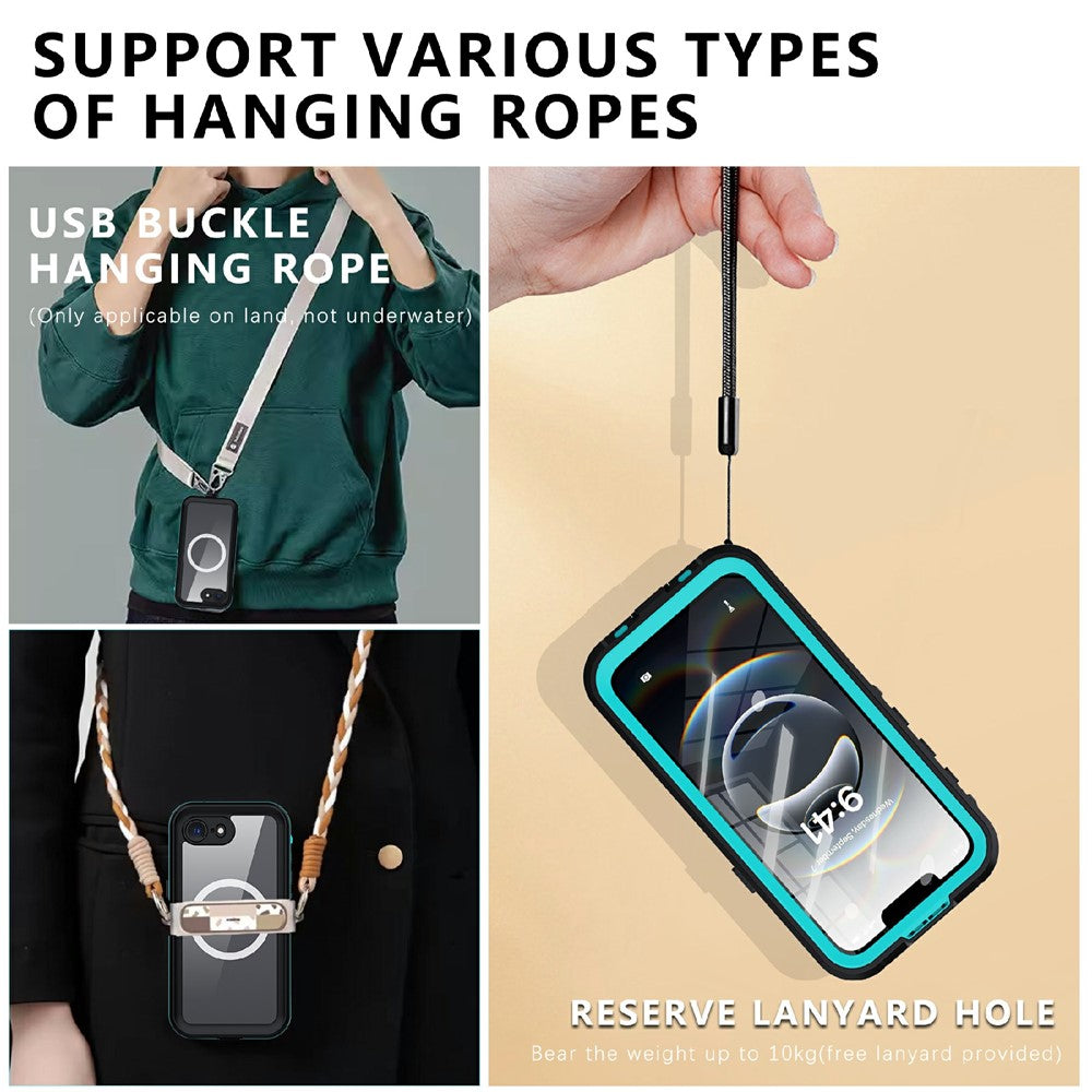REDPEPPER Dot+ Series For iPhone 17e / 16e Phone Case Compatible with MagSafe IP68 Waterproof Clear Phone Cover