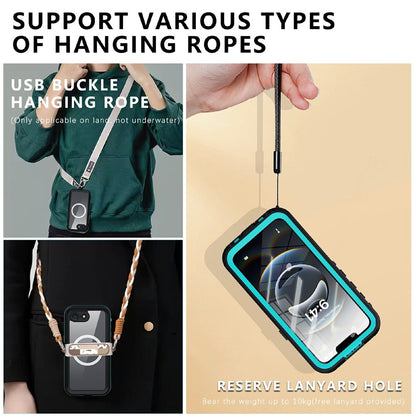 REDPEPPER Dot+ Series For iPhone 17e / 16e Phone Case Compatible with MagSafe IP68 Waterproof Clear Phone Cover