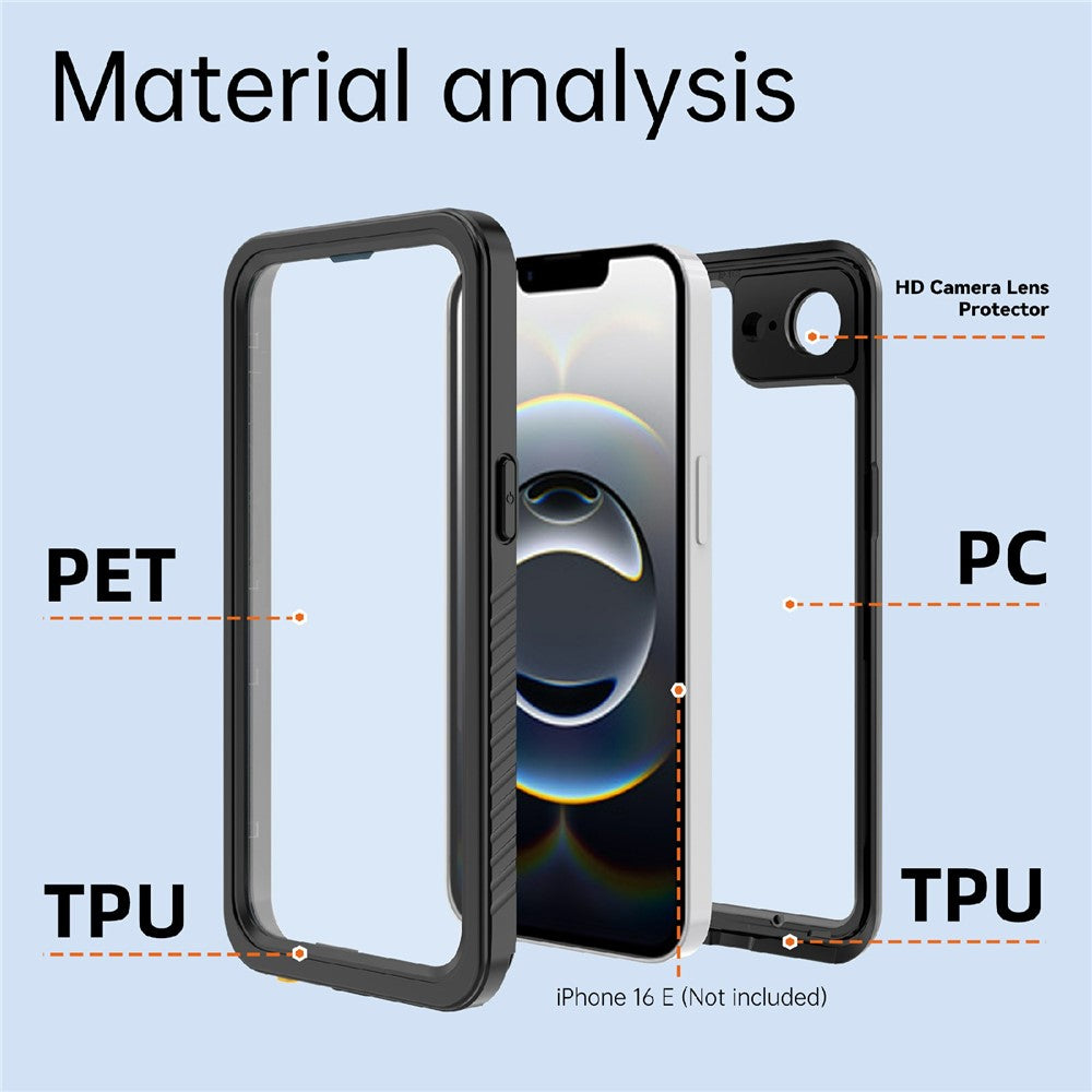 REDPEPPER FS / FM Series For iPhone 17e / 16e Waterproof Case IP68 Shockproof Phone Cover