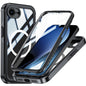 For iPhone 17e / 16e Compatible with MagSafe Case PC+TPU Phone Cover with Tempered Glass Screen Film