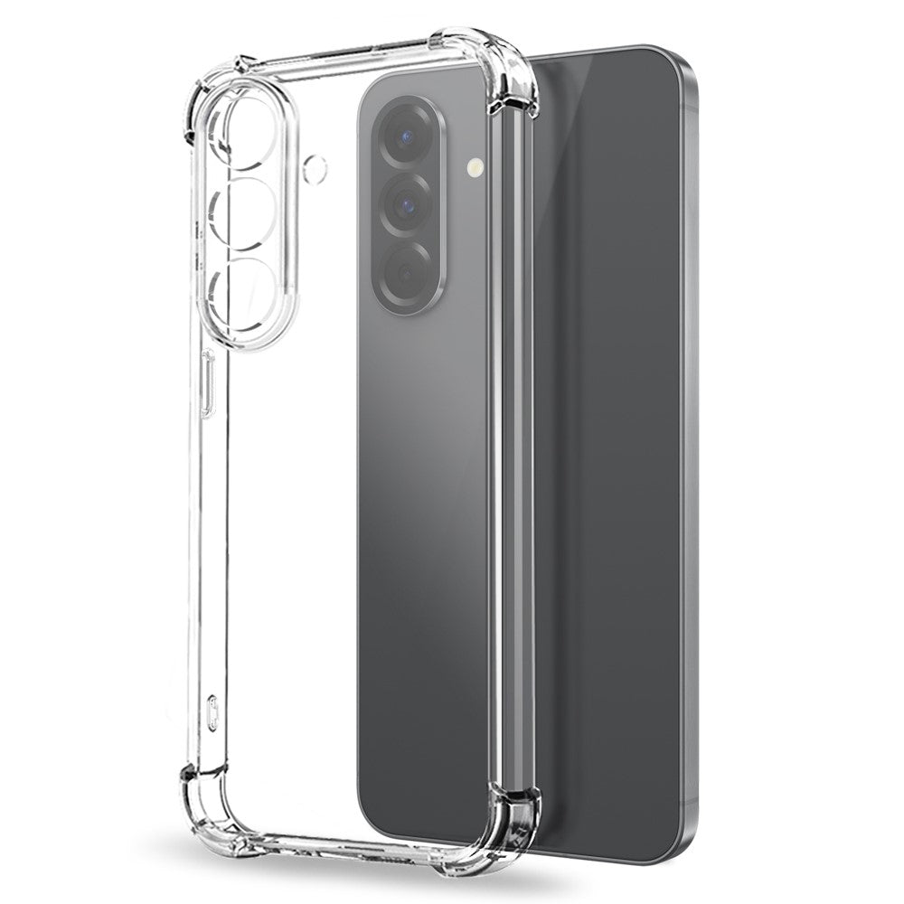 NORTHJO For Samsung Galaxy A56 5G Clear Phone Case Four Corner Shockproof TPU Cover with Tempered Glass