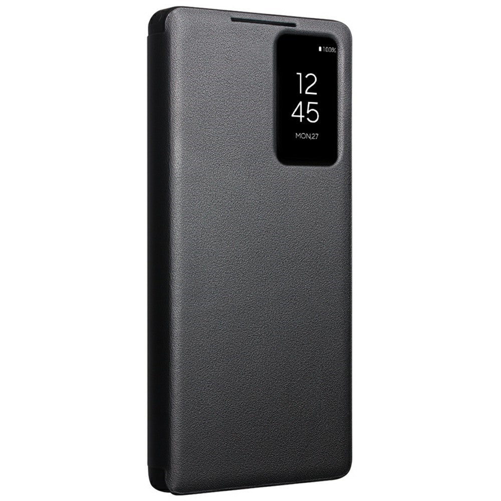 QIALINO Echtleder Flip Case mit Sichtfenster für Samsung Galaxy S25 Ultra