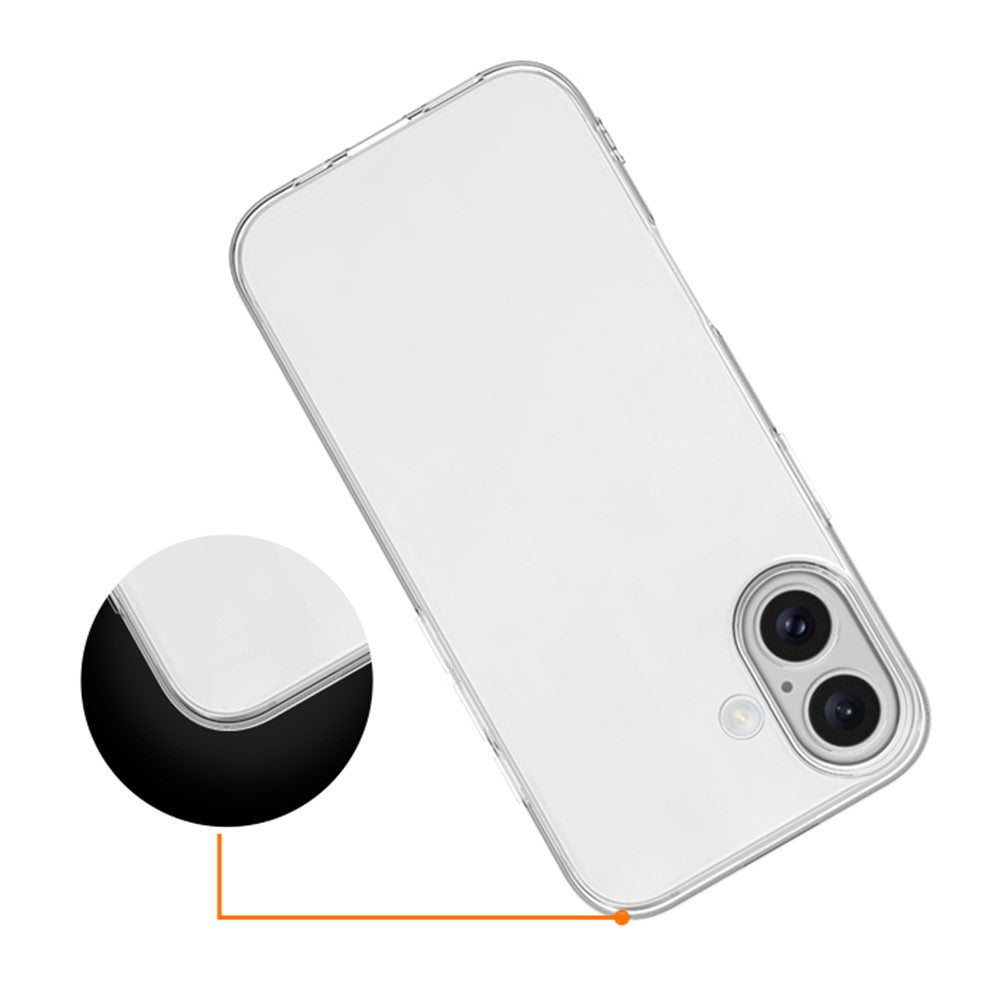 For iPhone 17 Case Slim Fit Transparent Soft TPU Phone Cover