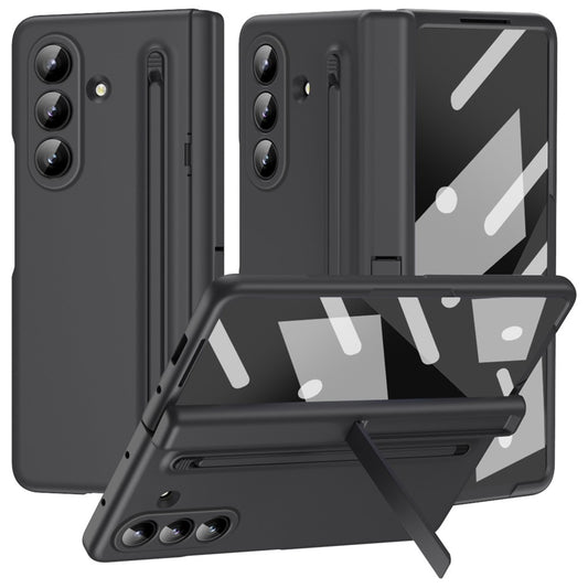 Hülle für Samsung Galaxy Z Fold7 5G mit Ständer, PC-Rückseite, Stylus & Panzerglas