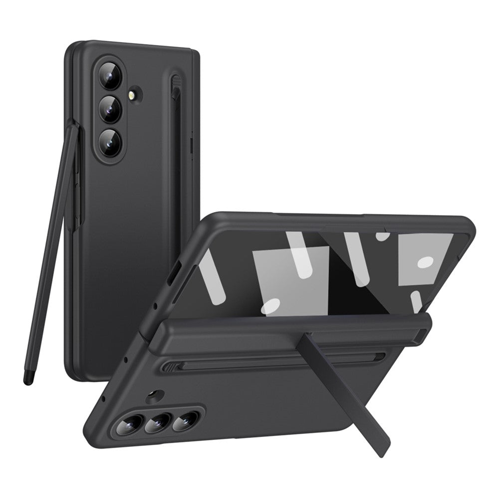 Hülle für Samsung Galaxy Z Fold7 5G mit Ständer, PC-Rückseite, Stylus & Panzerglas