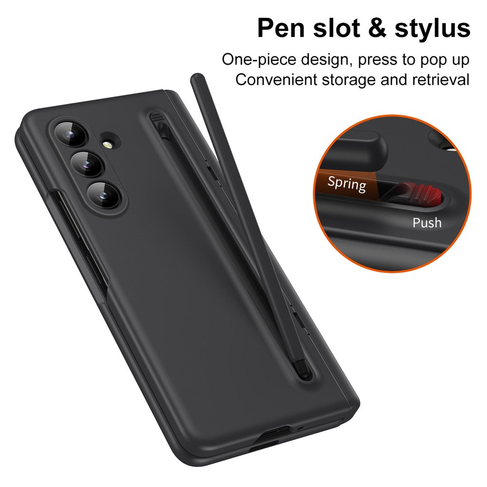 Hülle für Samsung Galaxy Z Fold7 5G mit Ständer, PC-Rückseite, Stylus & Panzerglas