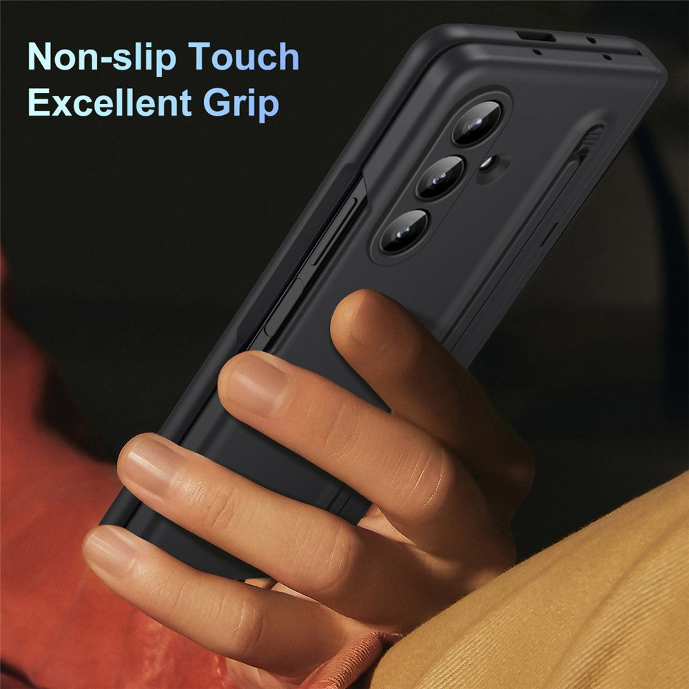Hülle für Samsung Galaxy Z Fold7 5G mit Ständer, PC-Rückseite, Stylus & Panzerglas