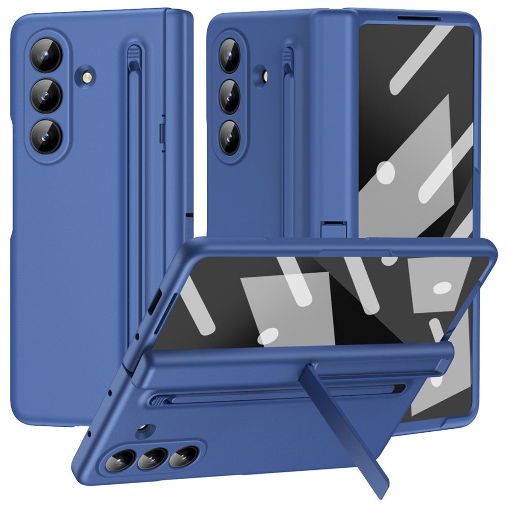 Hülle für Samsung Galaxy Z Fold7 5G mit Ständer, PC-Rückseite, Stylus & Panzerglas