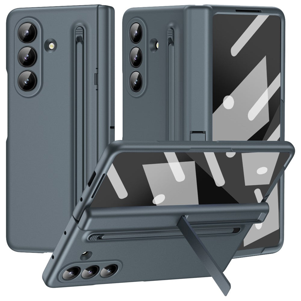 Hülle für Samsung Galaxy Z Fold7 5G mit Ständer, PC-Rückseite, Stylus & Panzerglas