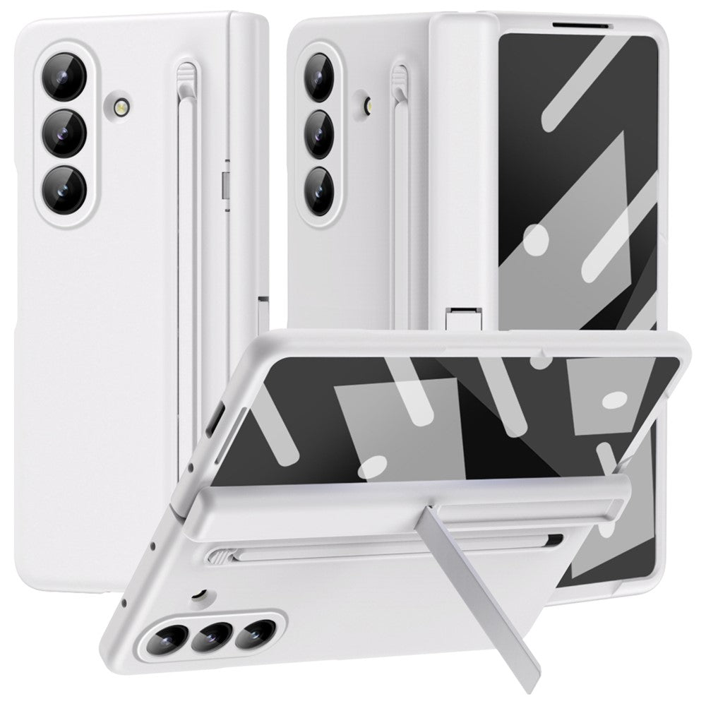 Hülle für Samsung Galaxy Z Fold7 5G mit Ständer, PC-Rückseite, Stylus & Panzerglas