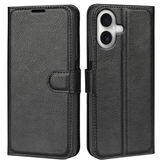 For iPhone 17 Case Litchi Texture Shockproof Leather Wallet Phone Cover