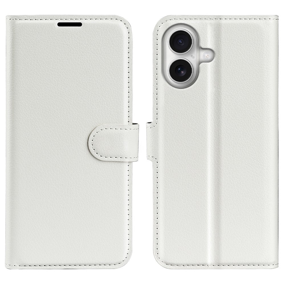 For iPhone 17 Case Litchi Texture Shockproof Leather Wallet Phone Cover