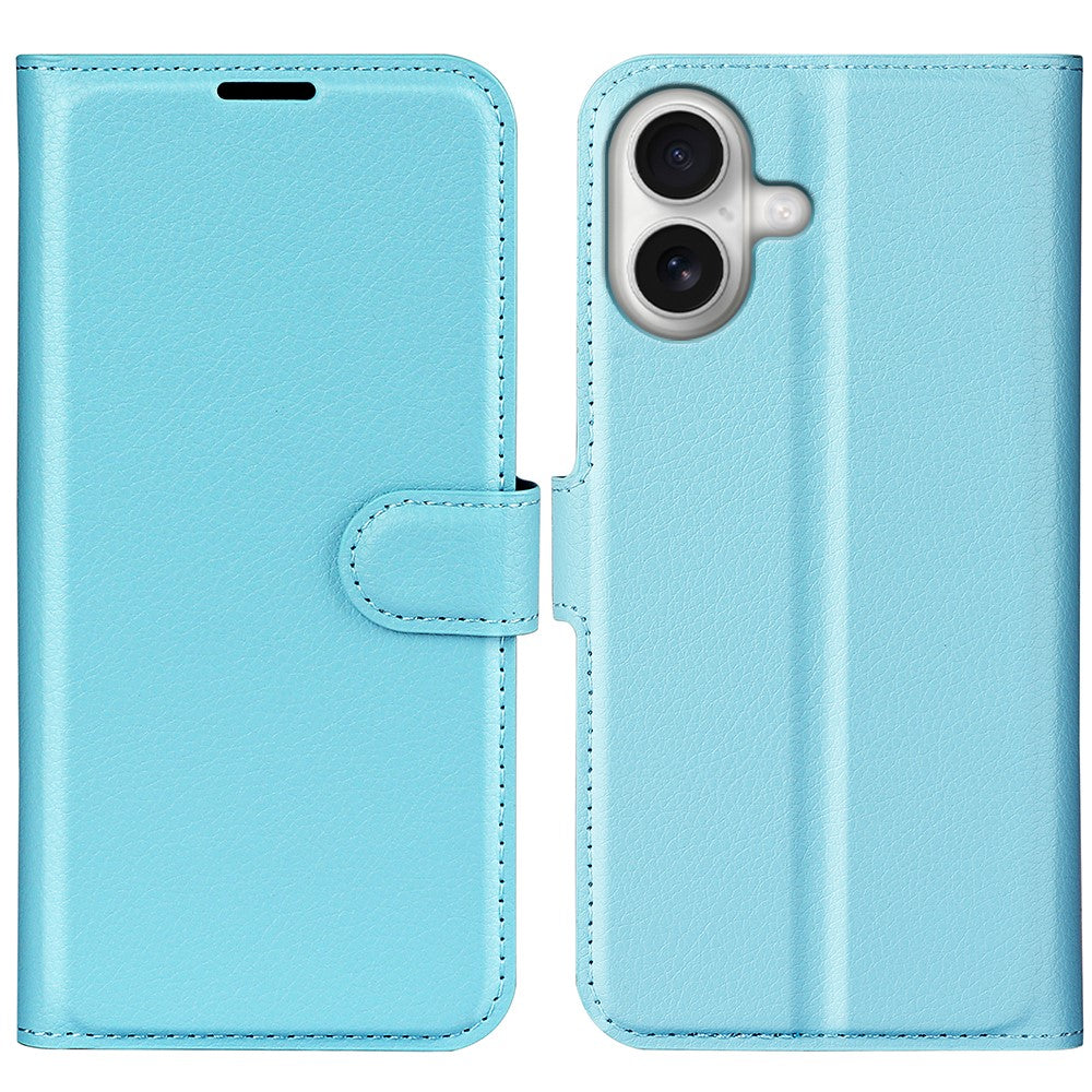 For iPhone 17 Case Litchi Texture Shockproof Leather Wallet Phone Cover