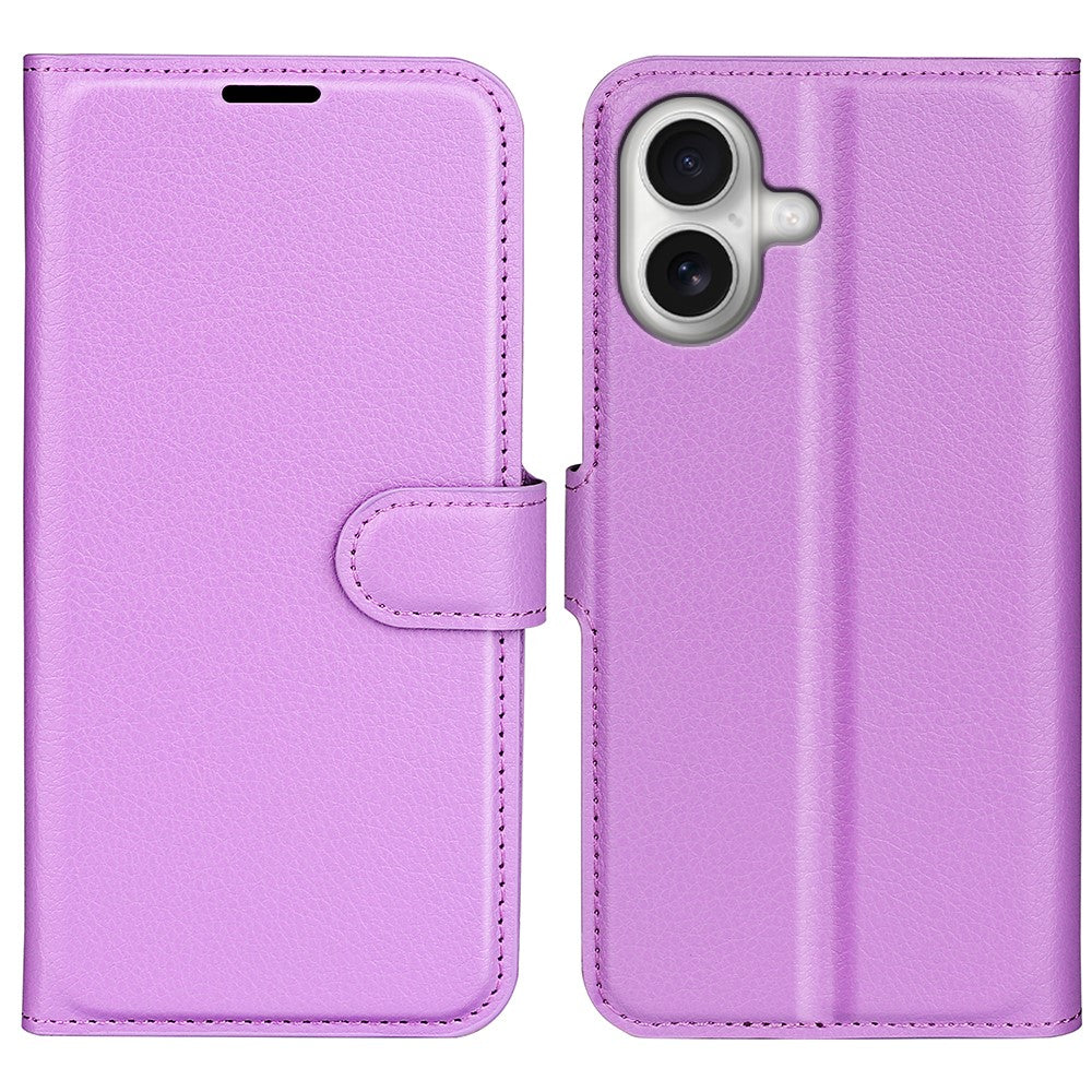 For iPhone 17 Case Litchi Texture Shockproof Leather Wallet Phone Cover