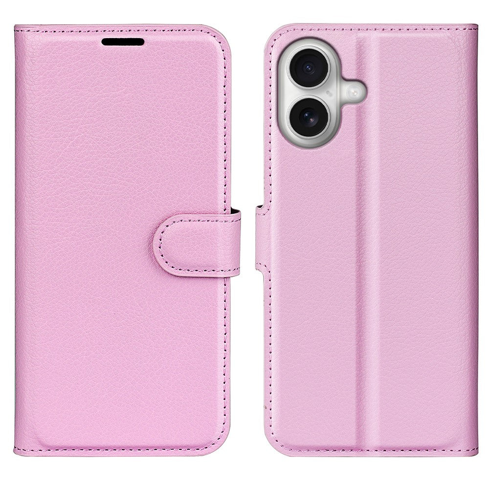 For iPhone 17 Case Litchi Texture Shockproof Leather Wallet Phone Cover