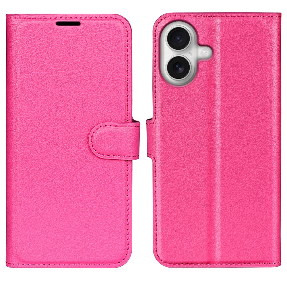 For iPhone 17 Case Litchi Texture Shockproof Leather Wallet Phone Cover