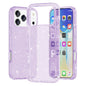 For iPhone 17 Pro Case Sparkly Powder Glitter Shiny Soft TPU + Hard PC Back Cover