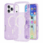For iPhone 17 Pro Max Case Compatible with MagSafe Glitter Powder PC + TPU Phone Cover