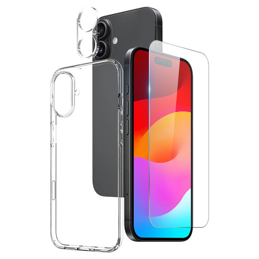NORTHJO For iPhone 17 TPU Phone Case Set with Front Screen Protector + Lens Film