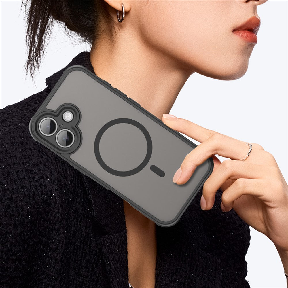 For iPhone 17 Case Compatible with MagSafe Anti Drop PC + TPU Phone Cover