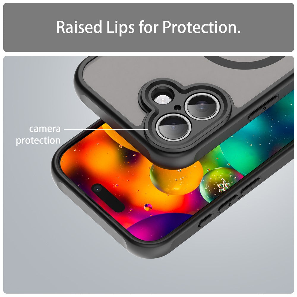 For iPhone 17 Case Compatible with MagSafe Anti Drop PC + TPU Phone Cover