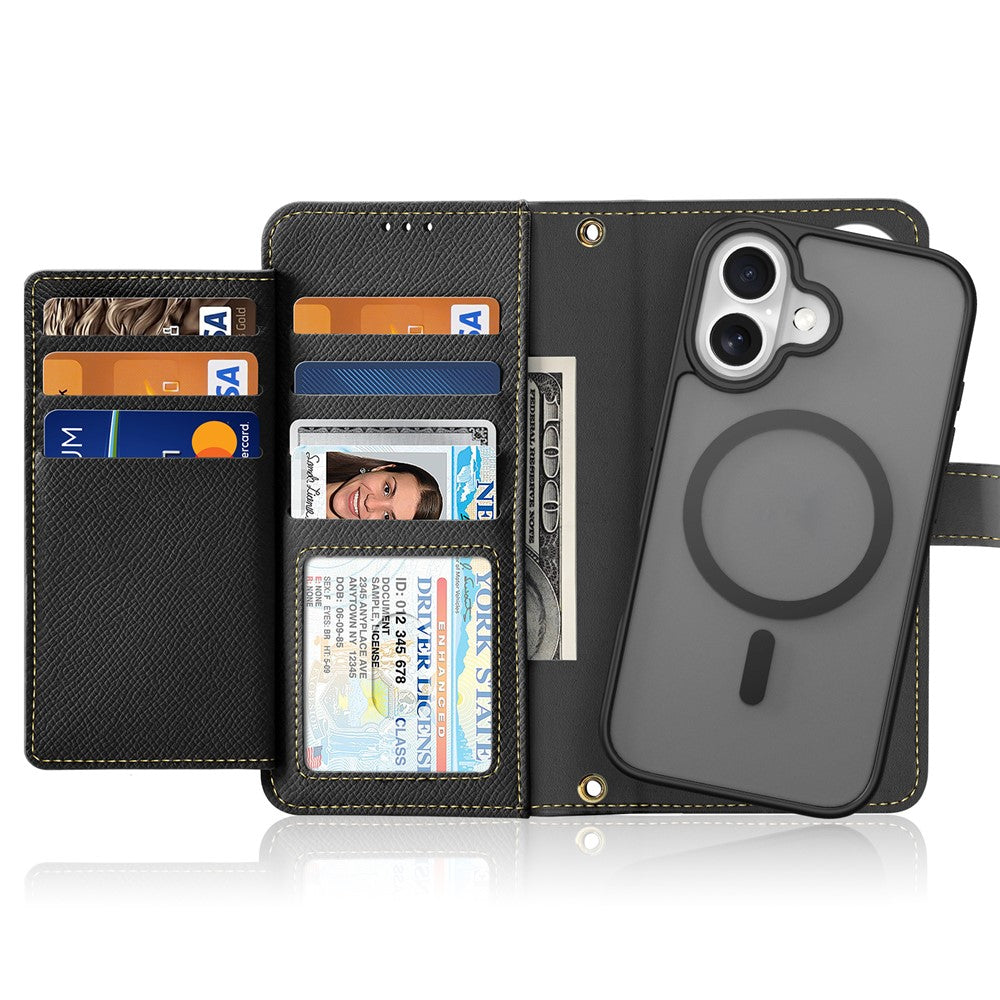 DUX DUCIS For iPhone 17 Case  Lawa Series Detachable Magnetic Cowhide Leather Cover Zipper Wallet