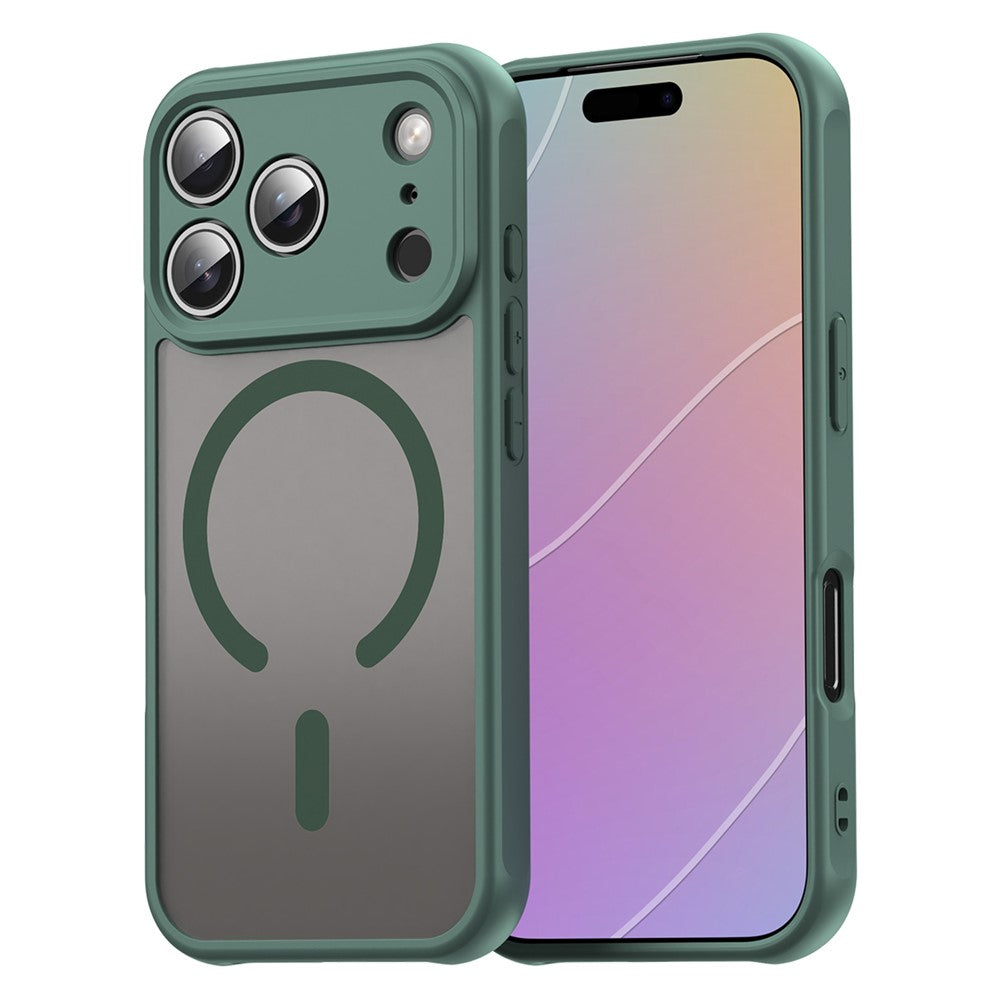 For iPhone 17 Pro Case Compatible with MagSafe Anti Drop PC + TPU Phone Cover