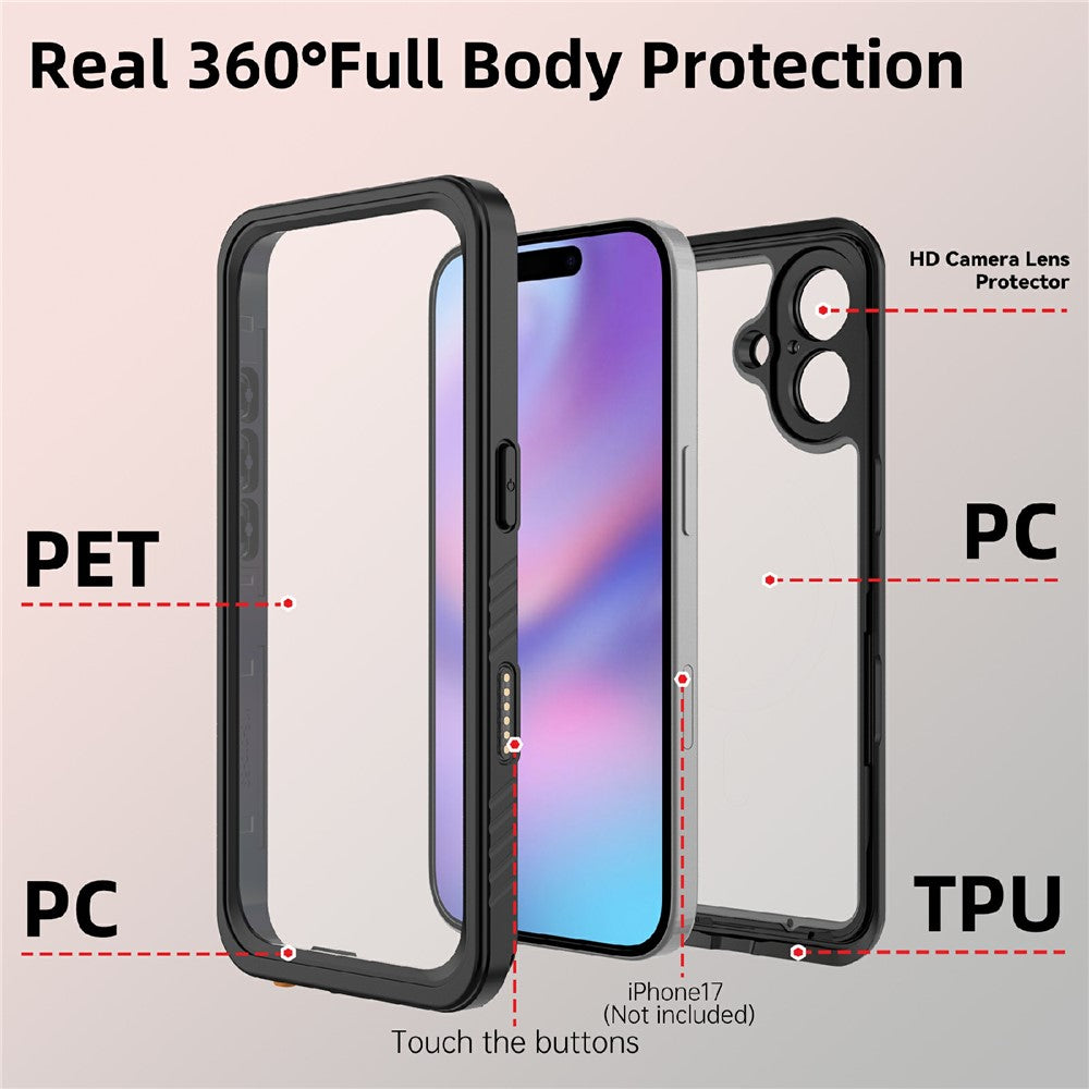 REDPEPPER FS  /  FM Series For iPhone 17 Waterproof Case IP68 Shockproof Phone Cover