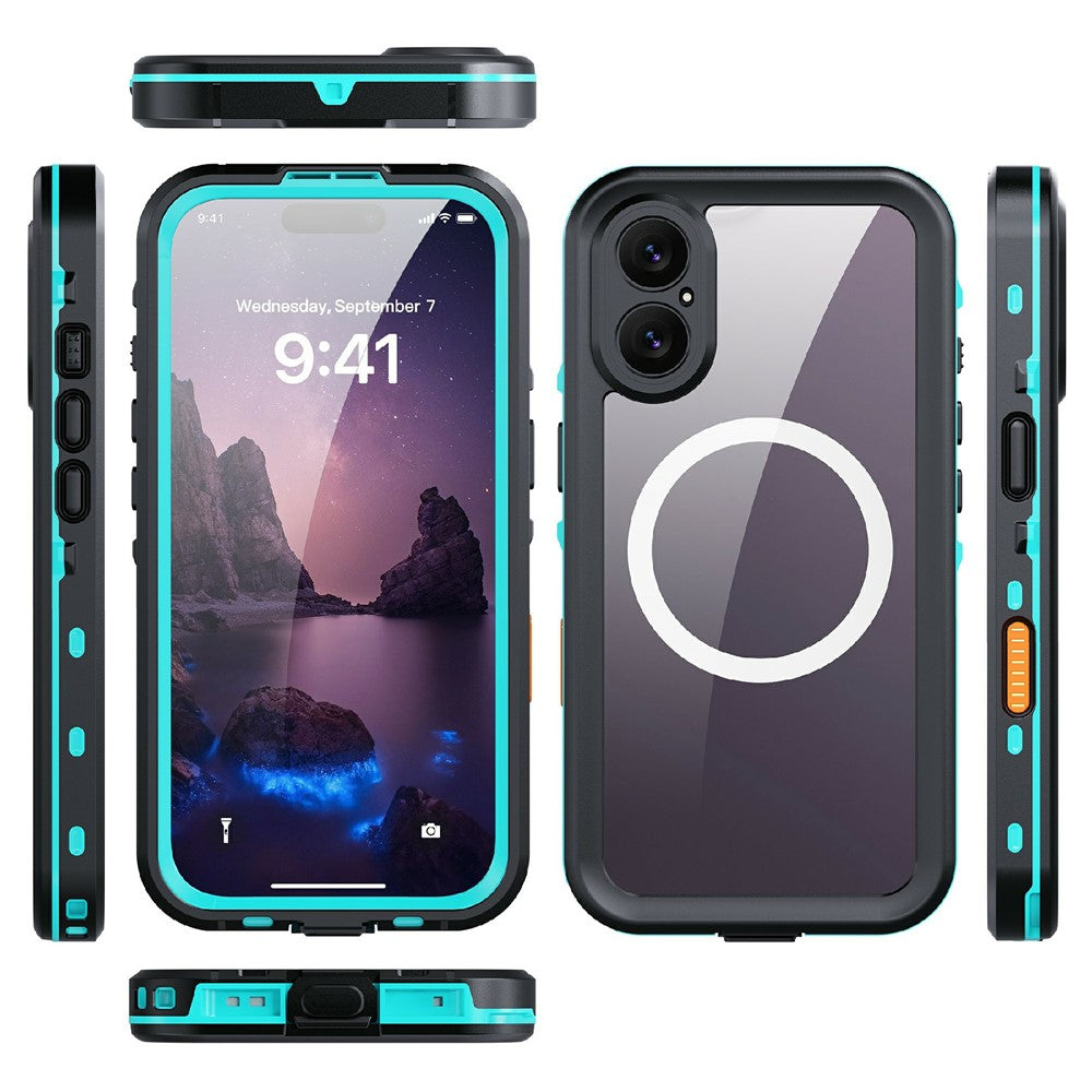 REDPEPPER Dot+ Series For iPhone 17 Cellphone Case Compatible with MagSafe IP68 Waterproof Clear Back Phone Cover