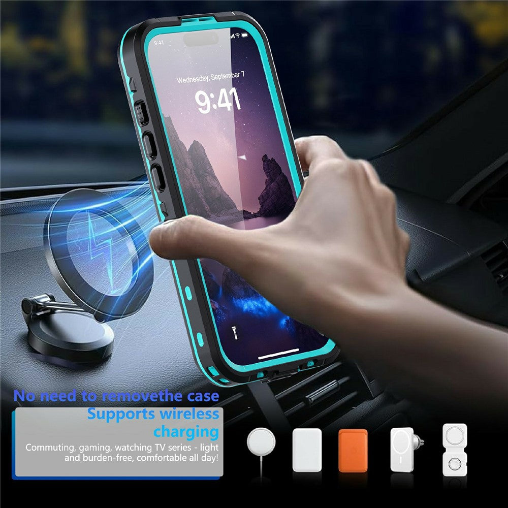REDPEPPER Dot+ Series For iPhone 17 Cellphone Case Compatible with MagSafe IP68 Waterproof Clear Back Phone Cover